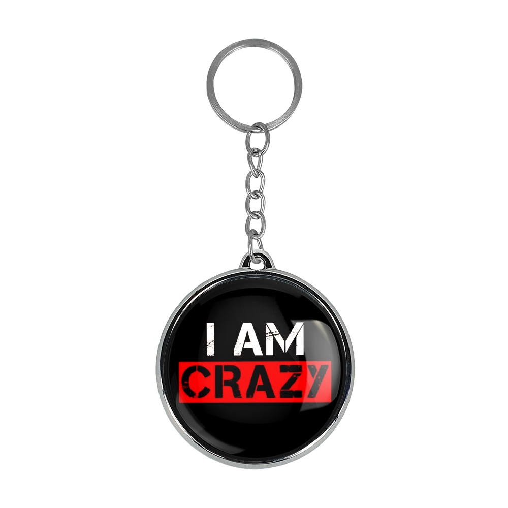 جاکلیدی خندالو طرح I Am Crazy مدل دوطرفه کد 27292732