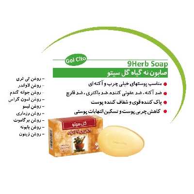 صابون شستشو گل سیتو مدل 9 گیاه وزن 125 گرم مجموعه 2 عددی