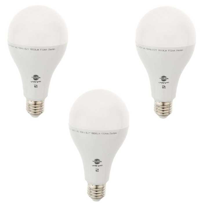 لامپ اس ام دی 20 وات پارس شهاب مدل ka020 پایه E27 بسته 3 عددی