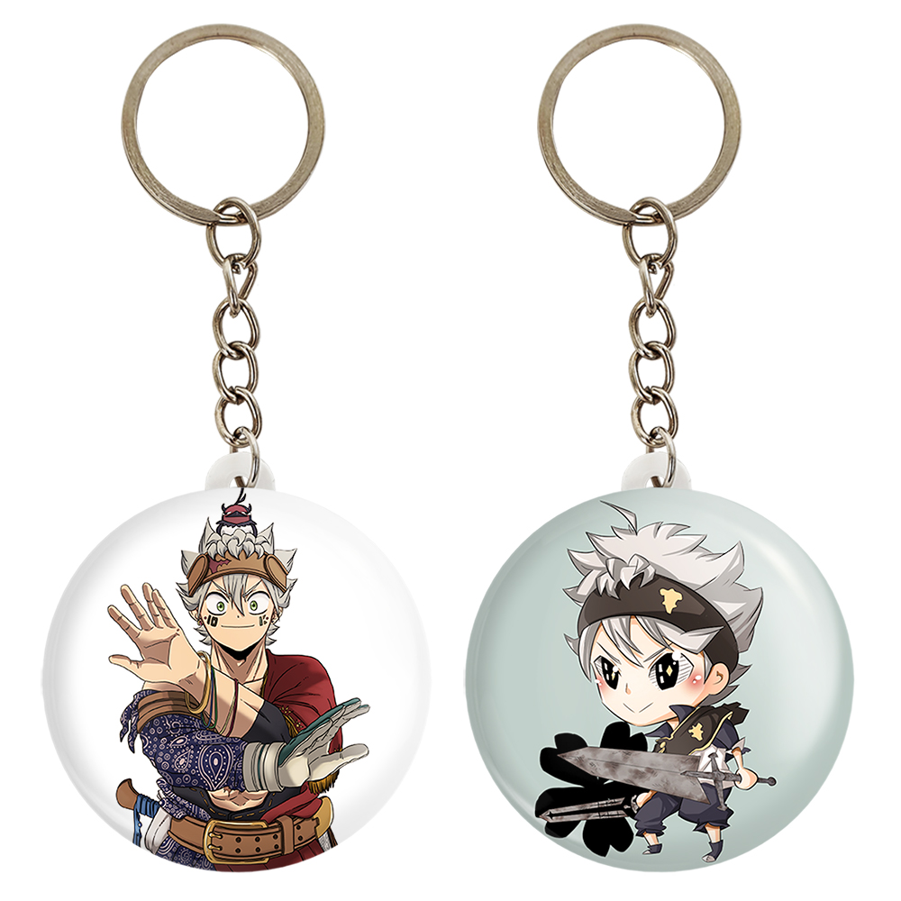 جاکلیدی خندالو مدل آستا انیمه بلک کلاور Black Clover کد 1025410262 مجموعه 2 عددی