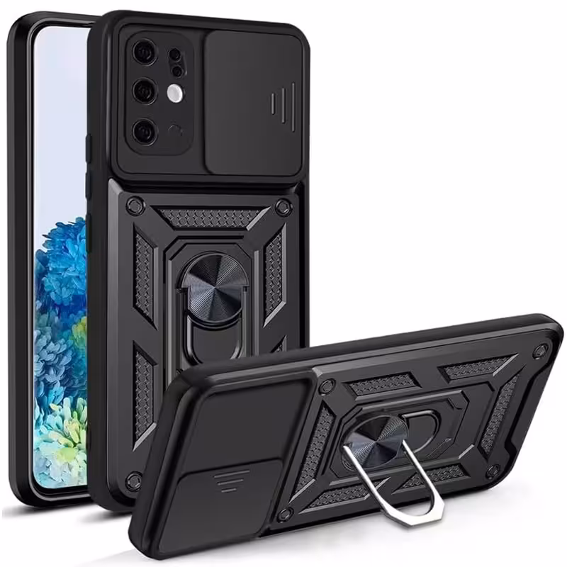 قاب کشویی بتمنی مدل آهنربایی هولدردار برای گوشی Samsung S20 Plus طرح اسلاید آرمور