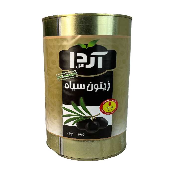 زیتون سیاه با هسته سوپر حلب 5 کیلوآردا