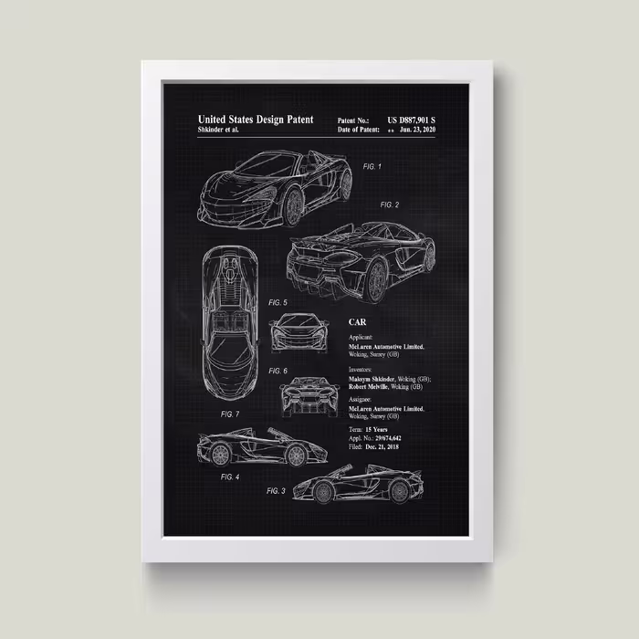 تابلو مدل Mclaren کدm2608-w