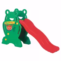 سرسره کودک ادوپلی اورجینال کره جنوبی با تور و توپ بسکتبال و قابل استفاده از 1 تا 6 سال  EDUPLAY FROG SLIDE1