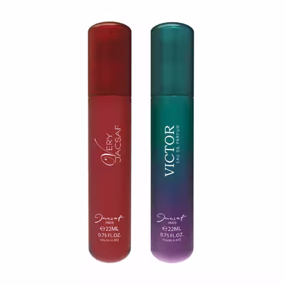 عطرجیبی مردانه ژک ساف مدل Victor حجم 22 میلی لیتر به همراه عطرجیبی مردانه ژک ساف مدل Very حجم 22 میلی لیتر