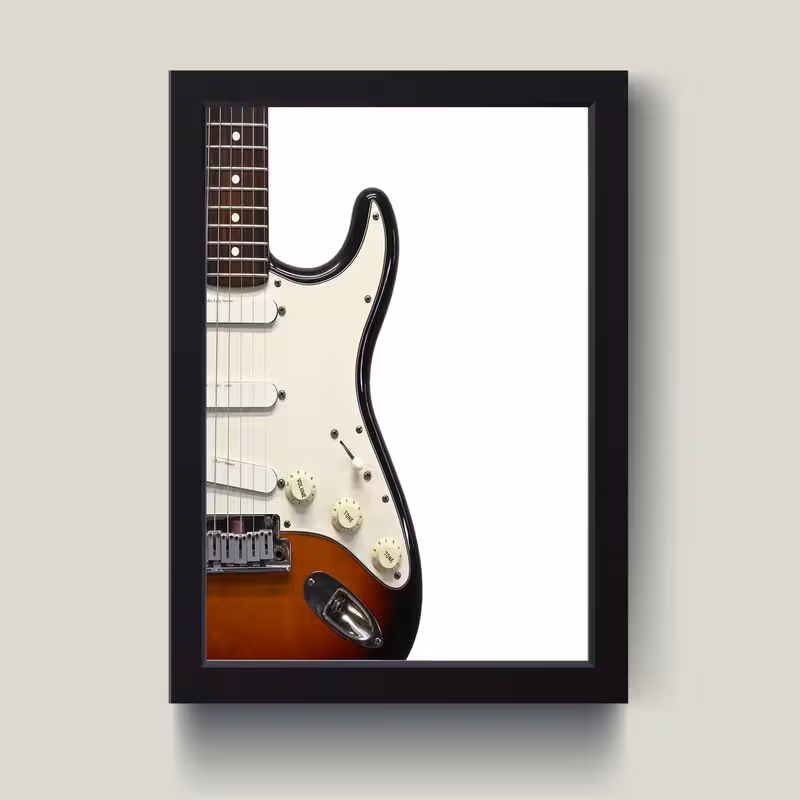 تابلو مدل گیتار Electric Guitar کد S2510-b | دنیای قاب