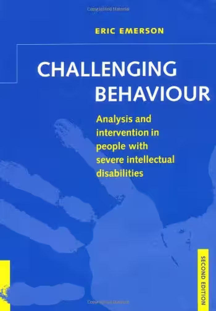 خرید و دانلود نسخه کامل کتاب Challenging Behaviour: Analysis and Intervention in People with Severe Intellectual Disabilities