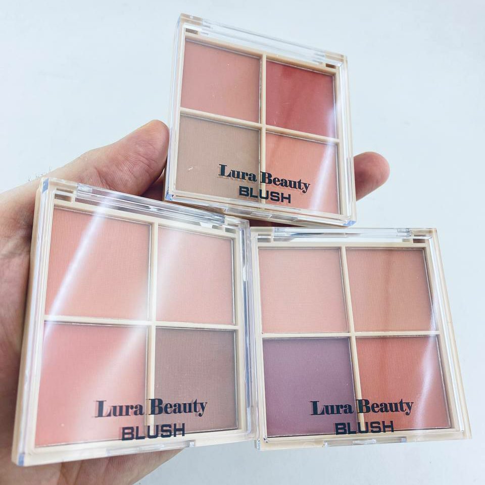 پالت رژ گونه چهار رنگ لورا بیوتی