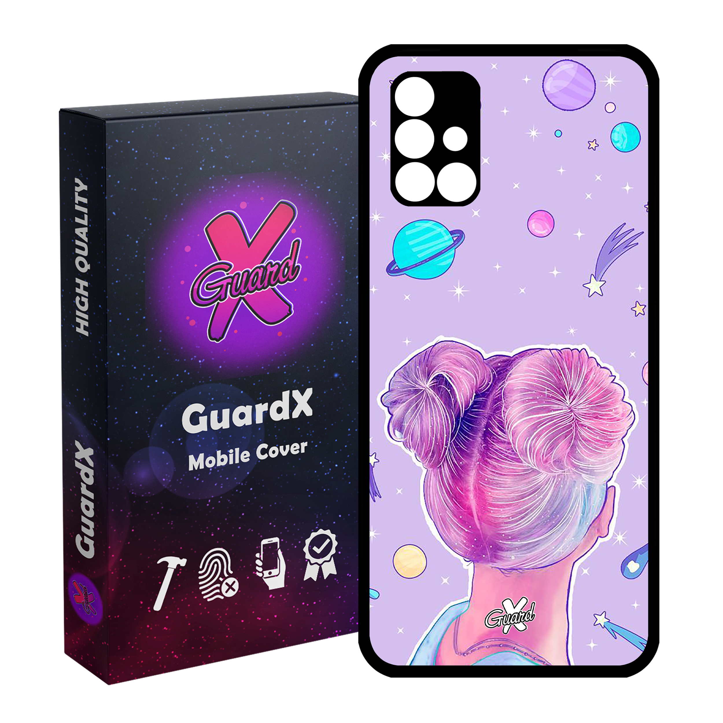کاور گارد ایکس طرح Girl مدل Glass10112 مناسب برای گوشی موبایل سامسونگ Galaxy A51 5G