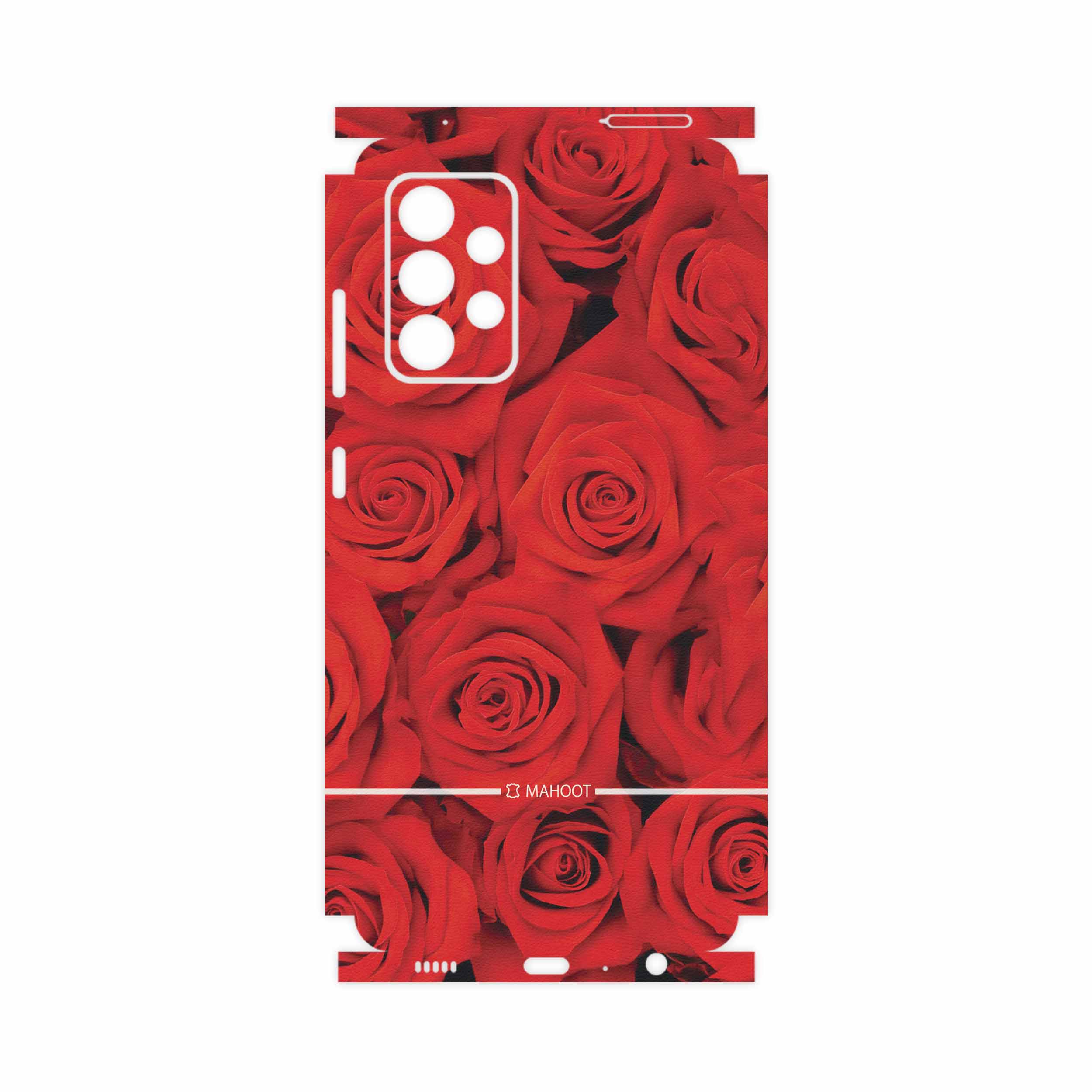 برچسب پوششی ماهوت مدل Red-Flower-FullSkin مناسب برای گوشی موبایل سامسونگ Galaxy A52 5G