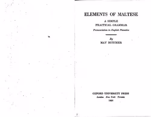 خرید و دانلود نسخه کامل کتاب Elements of Maltese
