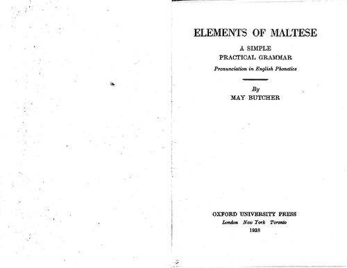 خرید و دانلود نسخه کامل کتاب Elements of Maltese