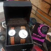 ساعت ست با بند چرم