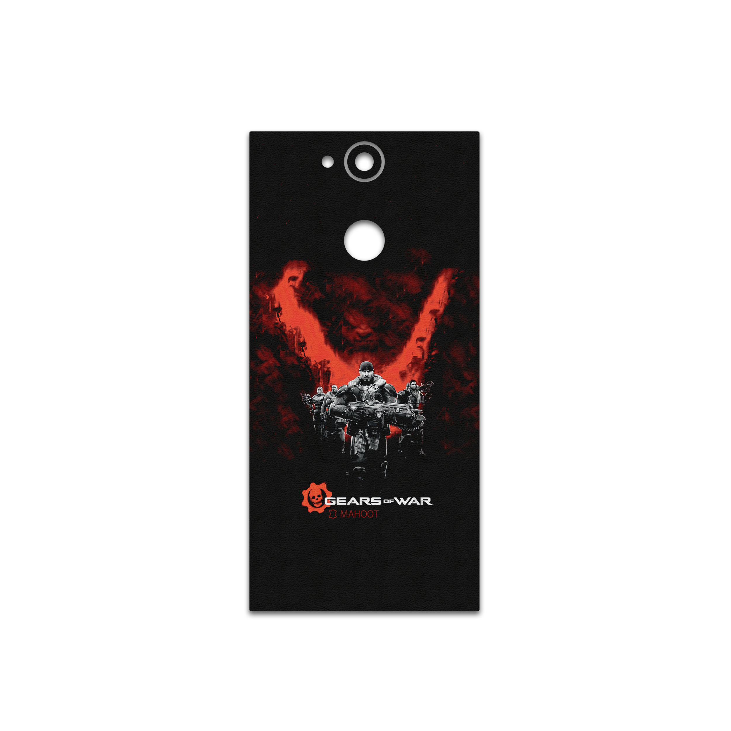 برچسب پوششی ماهوت مدل GEARS-OF-WAR-Game مناسب برای گوشی موبایل سونی Xperia XA2