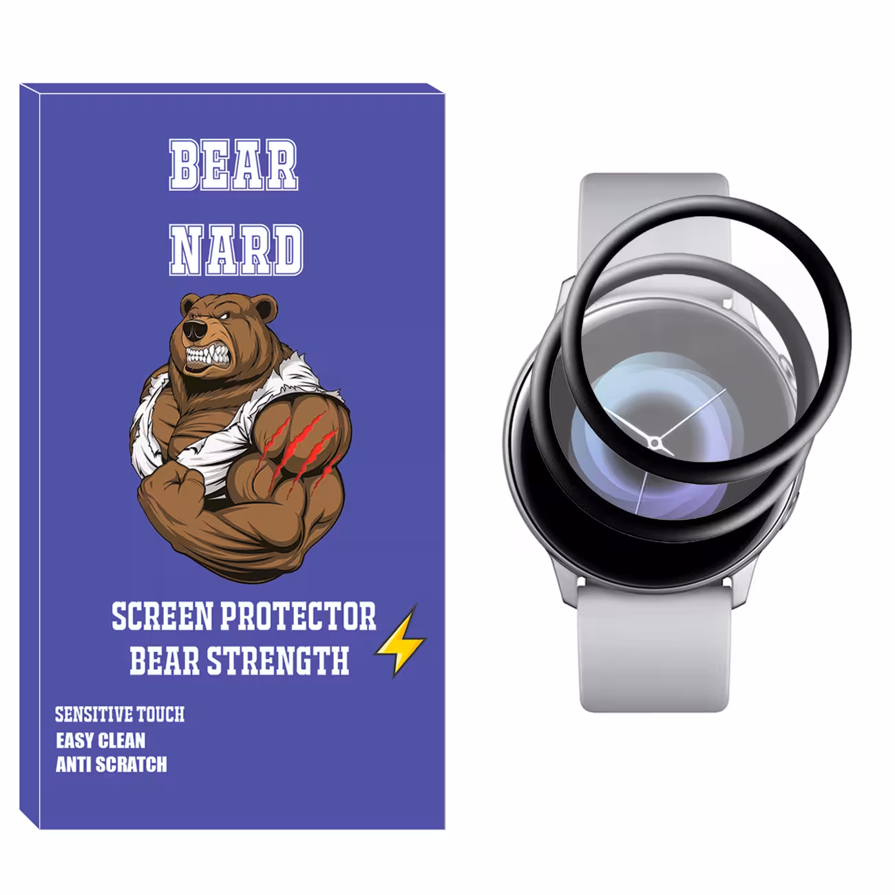محافظ صفحه نمایش نانو برنارد مدل NBR مناسب برای ساعت هوشمند سامسونگ Galaxy Watch Active 2 40mm بسته دو عددی