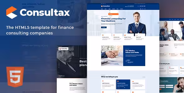 دانلود قالب HTML مشاوره اقتصادی Consultax