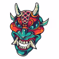 برچسب بدنه خودرو گراسیپا طرح Devil کد 50