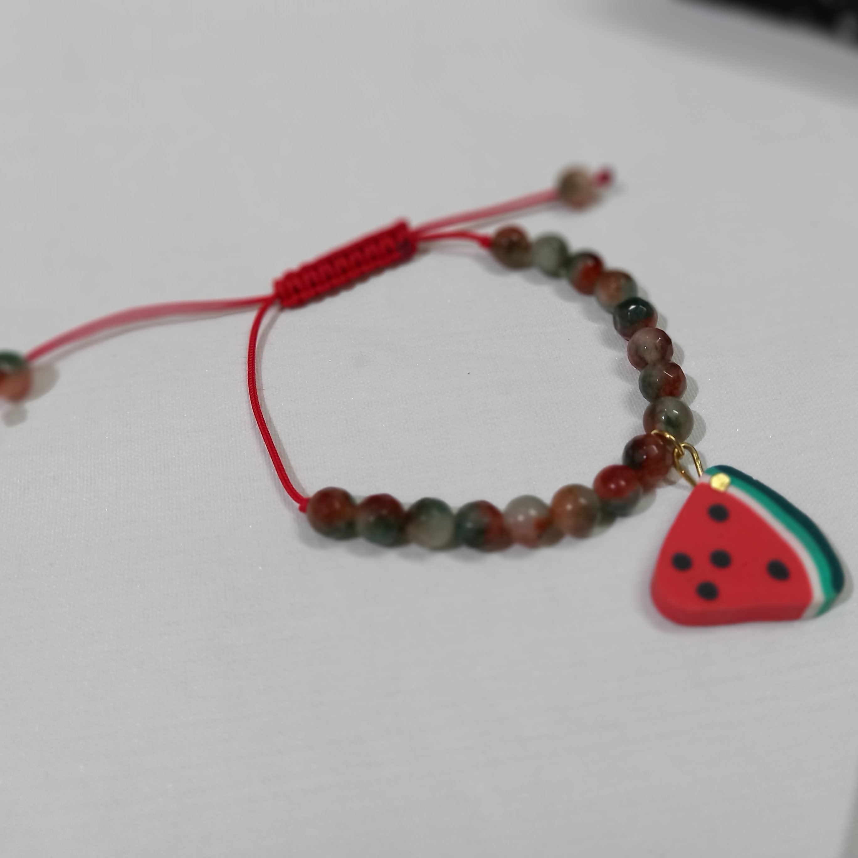 دستبند سنگ عقیق خزه ای یلدایی