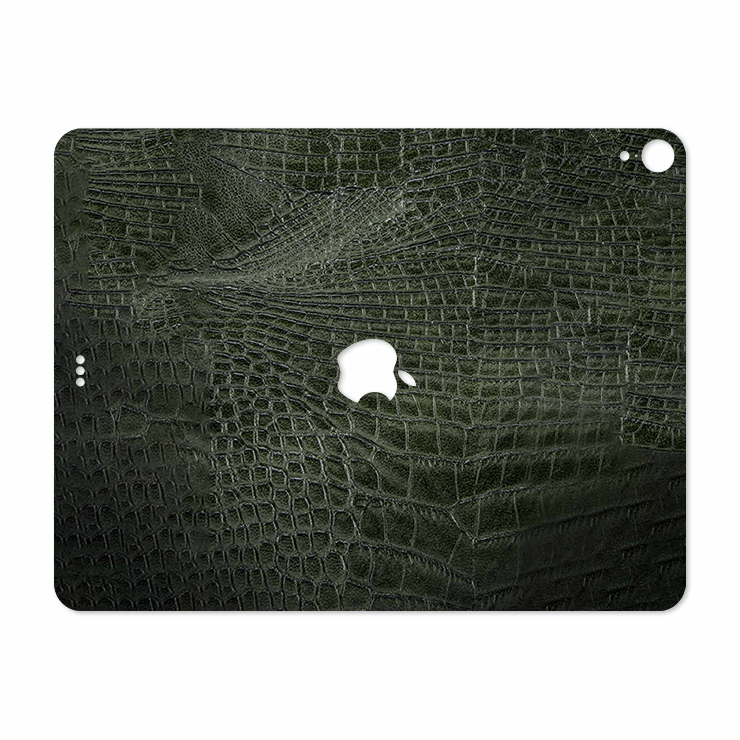 برچسب پوششی ماهوت مدل Green-Crocodile-Leather مناسب برای تبلت اپل iPad Pro 12.9 (GEN 3) 2018 A2014
