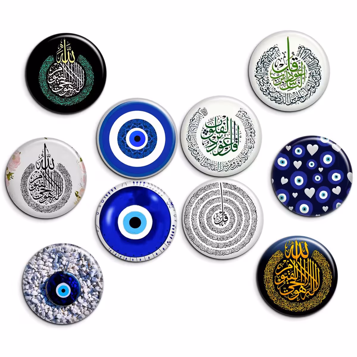 پیکسل پرمانه طرح چشم زخم کد pmg.8232 مجموعه 10 عددی