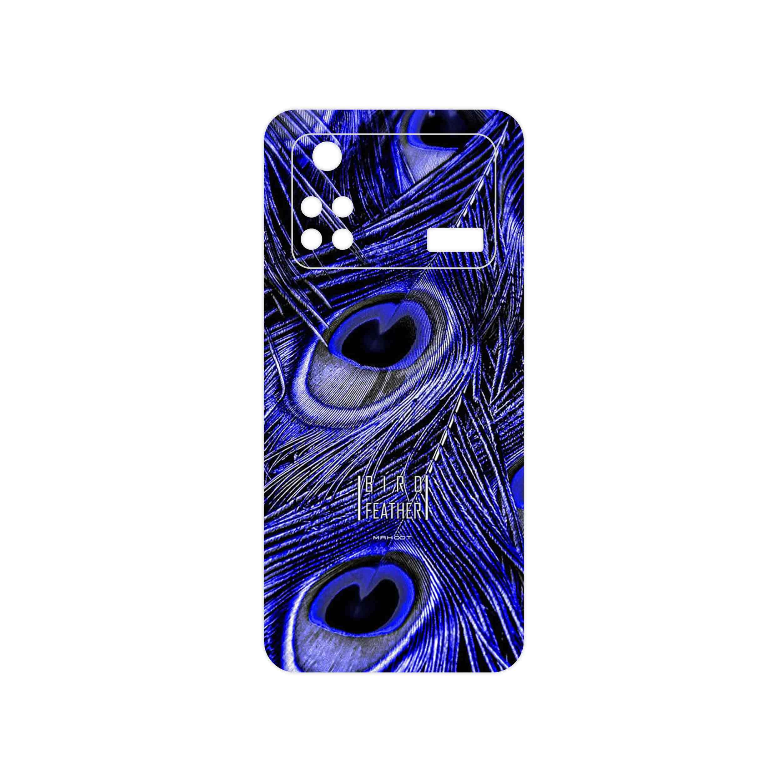 برچسب پوششی ماهوت مدل Purple Feather مناسب برای گوشی موبایل شیائومی Poco M4 Pro 4G