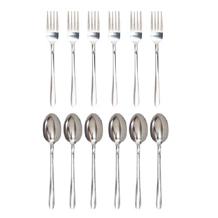 ست قاشق چنگال 12 پارچه  کد EDL