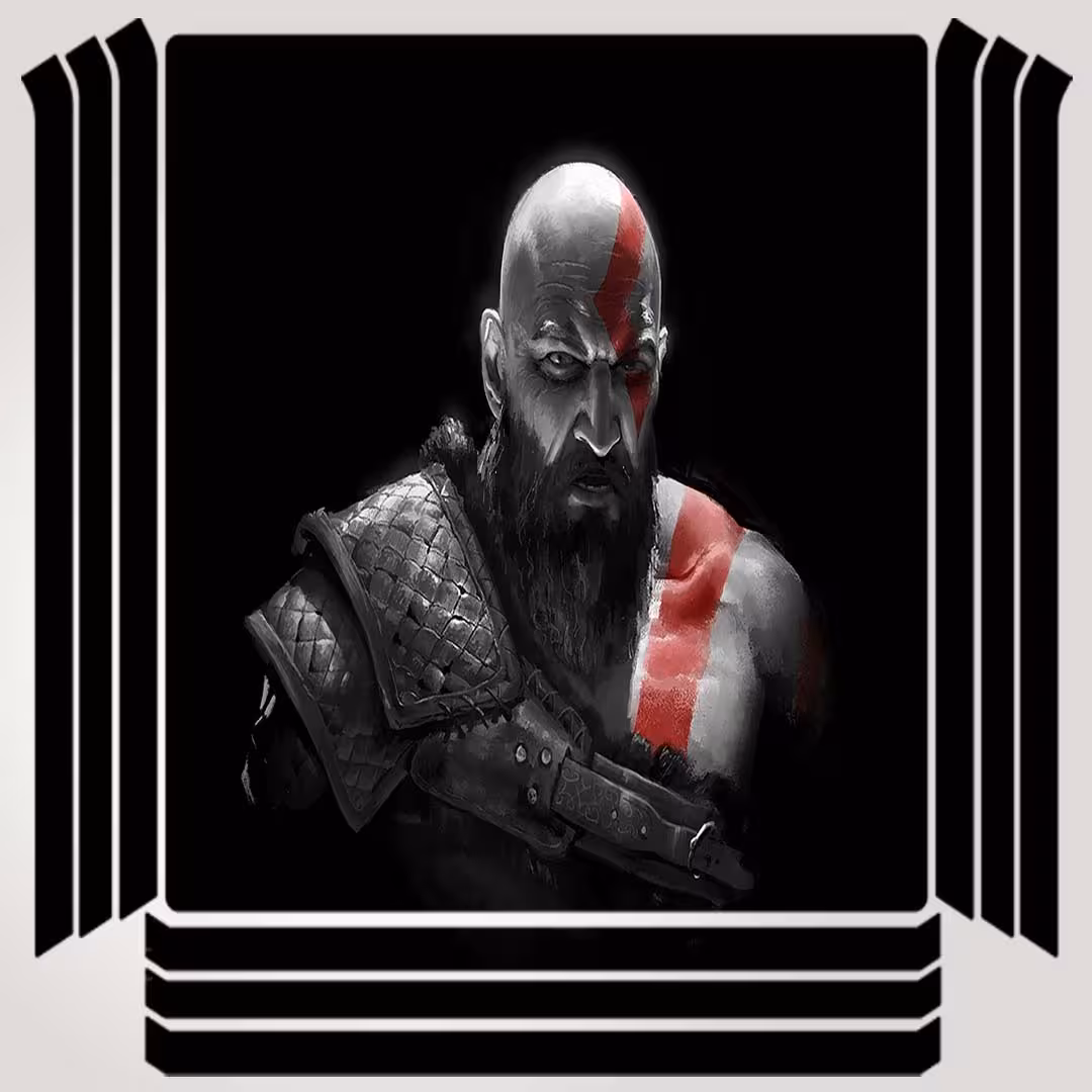 برچسب پلی استیشن ۴ مدل kratos in god of war کد PSP-323 