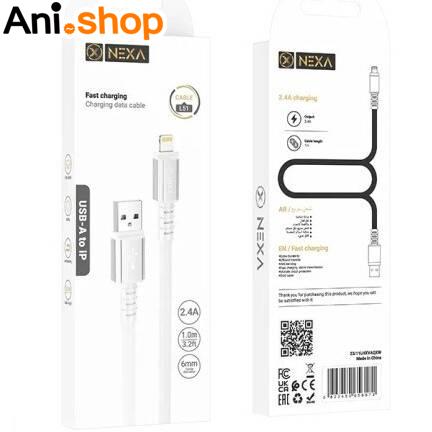 کابل دیتا USB به Lightning نکسا مدل L51 طول 1 متر