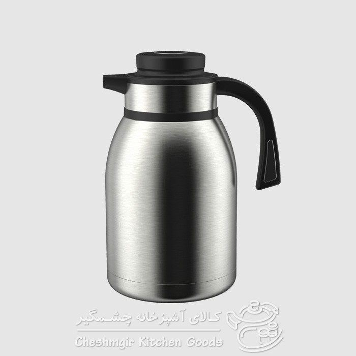 فلاسک دو لیتری دکمه وسط یونیک استیل UN-1838
