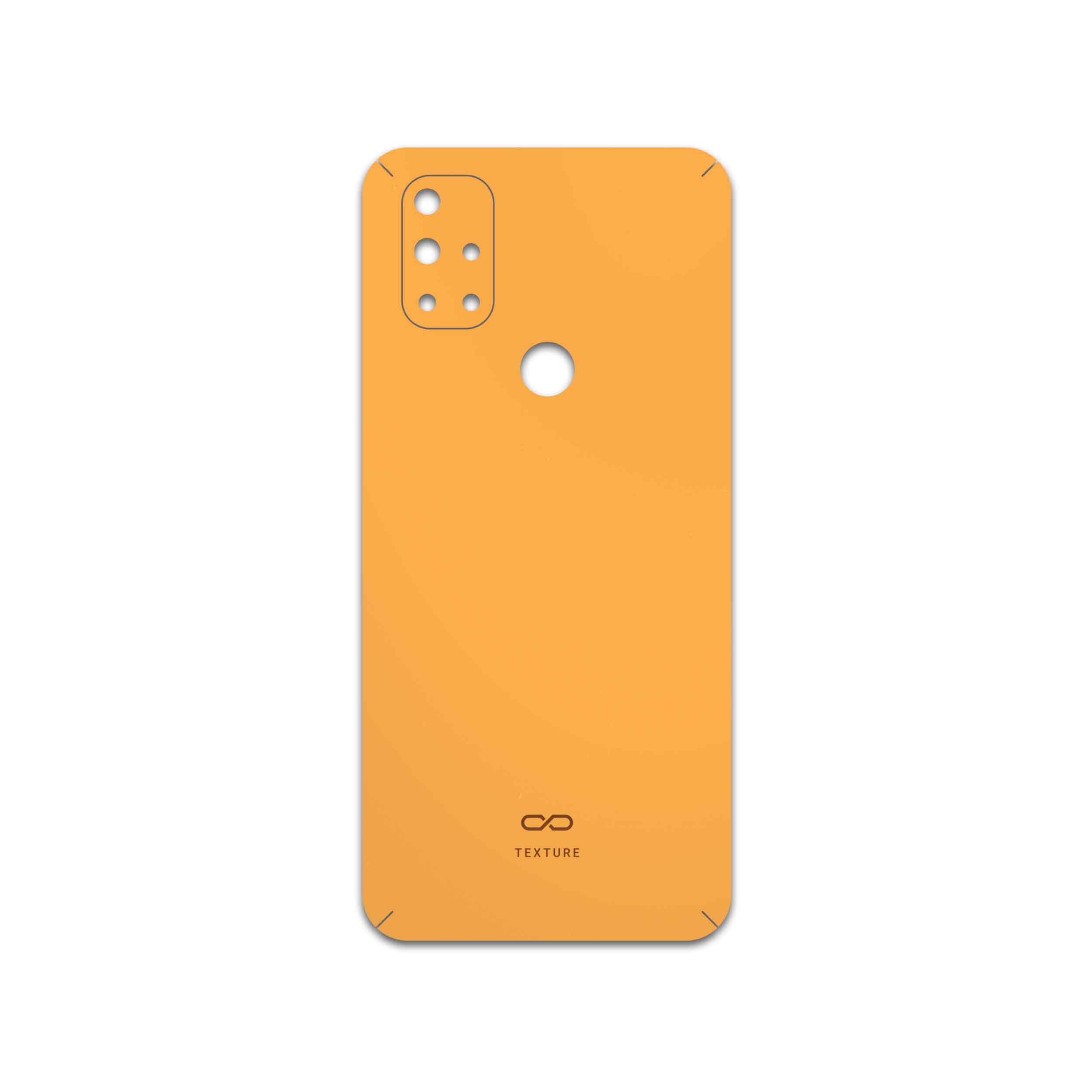 برچسب پوششی ماهوت مدل Matte-Orange مناسب برای گوشی موبایل وان پلاس Nord N10 5G