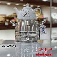 کتری قوری کف چدن گنجایش 3 لیتر  کار با کیفیت 