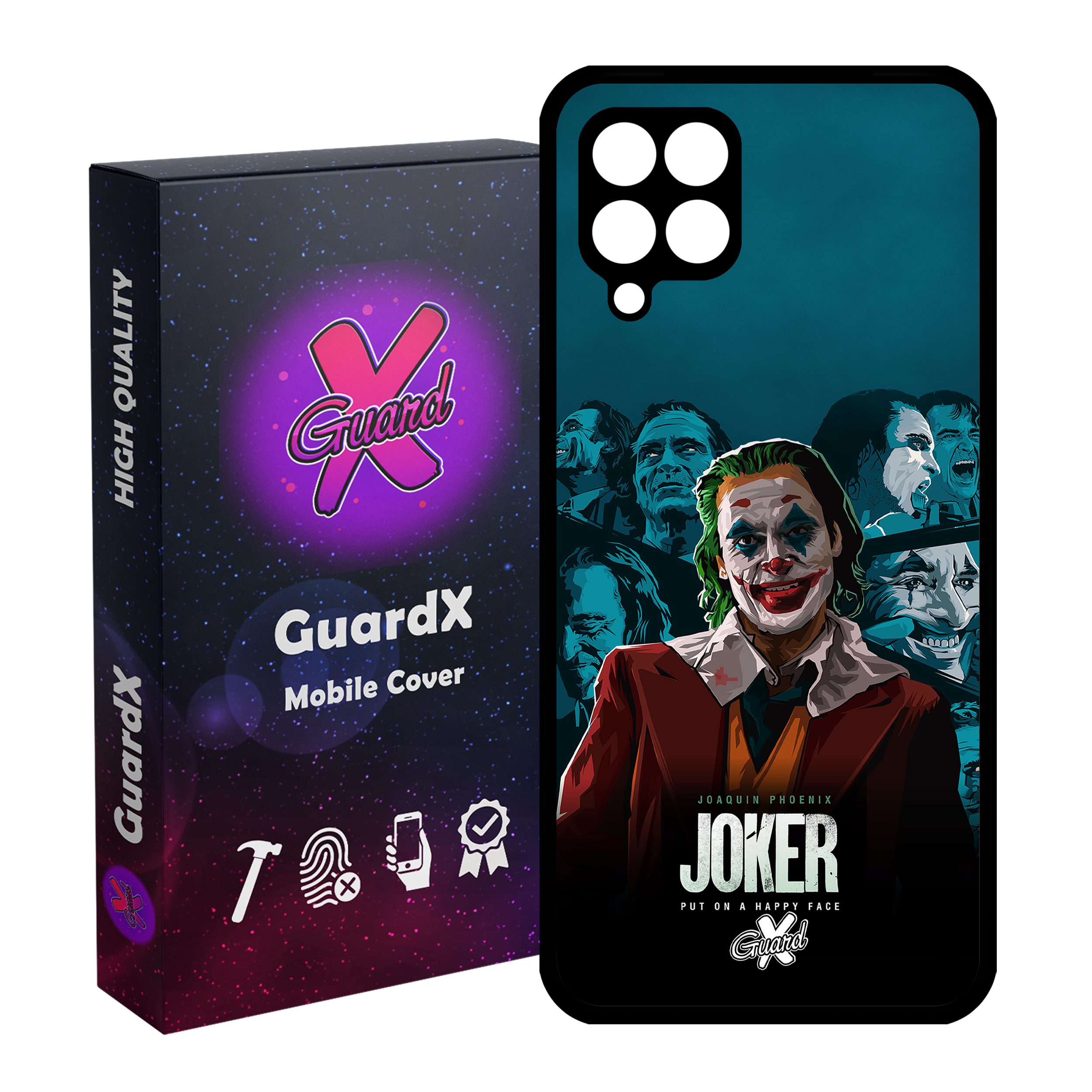 کاور گارد ایکس طرح جوکر مدل Glass10201 مناسب برای گوشی موبایل سامسونگ Galaxy M32 4G / F22
