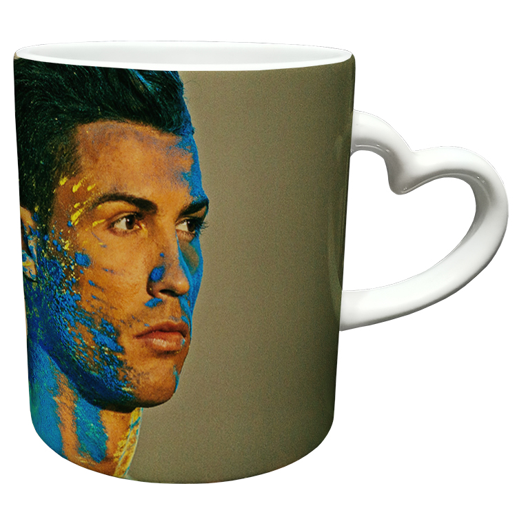 ماگ مدل دسته قلبی طرح رونالدو کد 112