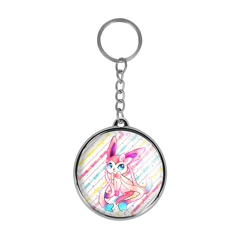 جاکلیدی خندالو طرح هیکاری و سیلوئون انیمه پوکمون مدل دوطرفه کد 1734317339