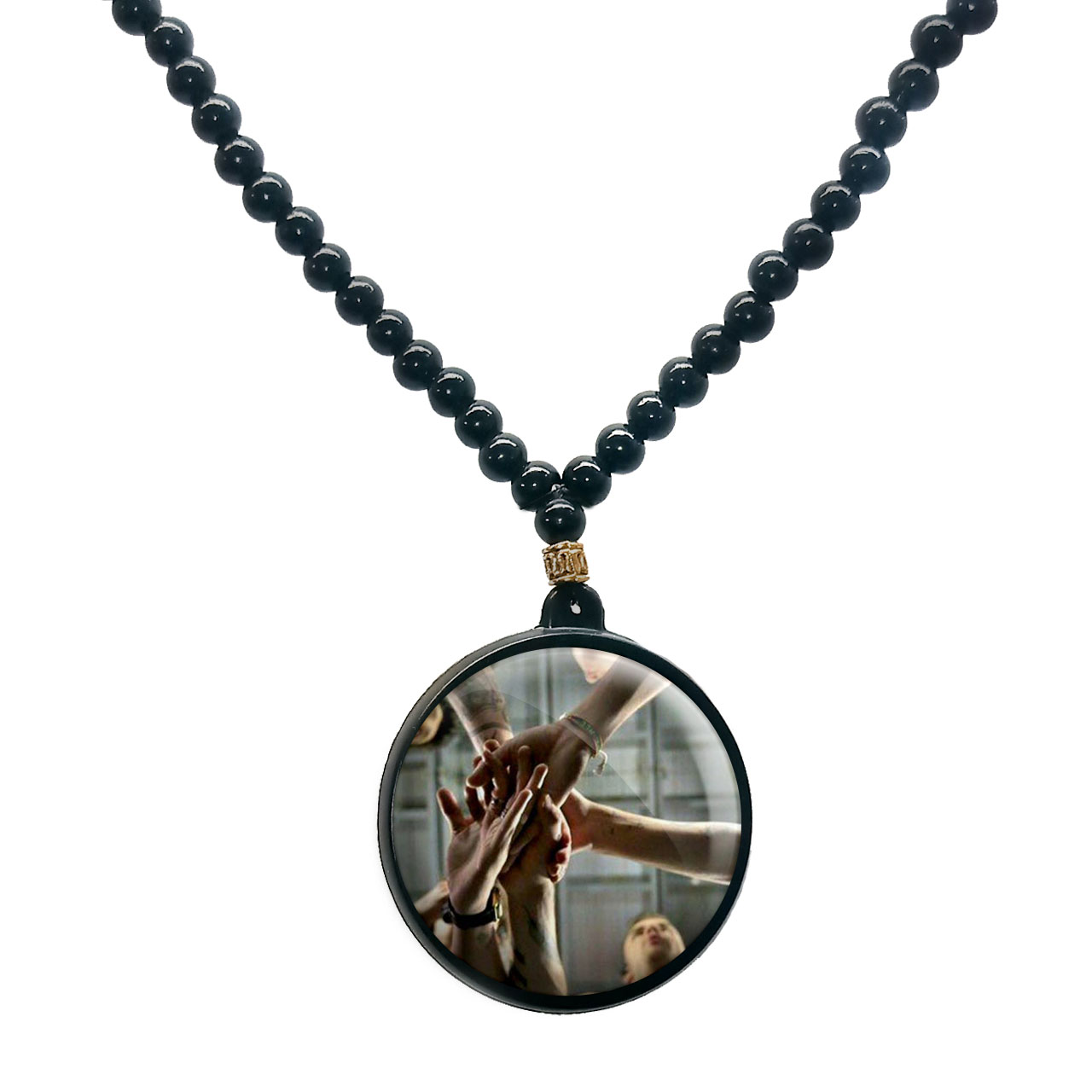 گردنبند پرمانه طرح One Direction کد pmd.13715 مدل دو طرفه