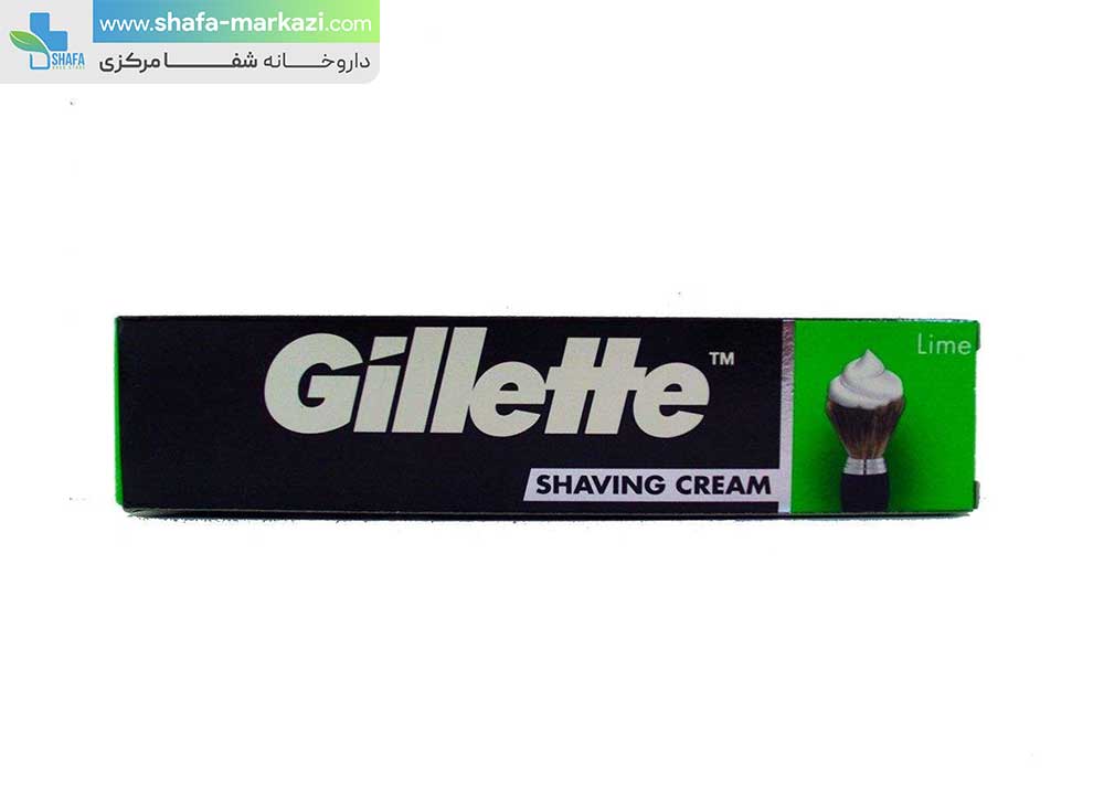 کرم اصلاح ژیلت مدل لایم | Gillette shaving lime cream