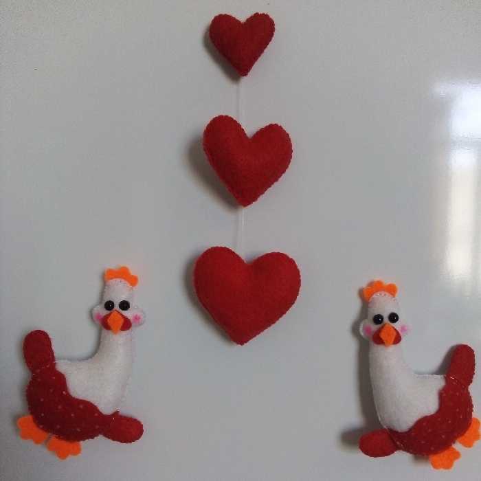 مگنت دو مرغ و سه قلب