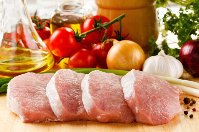 خرید و دانلود عکس Raw meat with onions کد 41872 | پیک فاکس | Pic Fox
