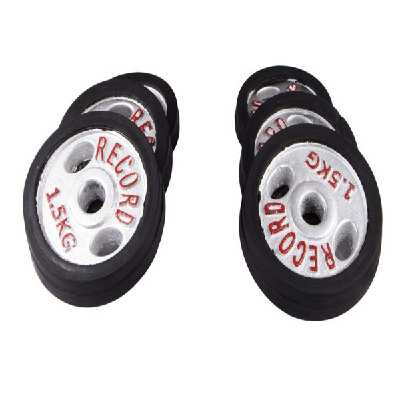 دمبل رکورد مدل 001 وزن 10 کیلوگرم بسته 2 عددی