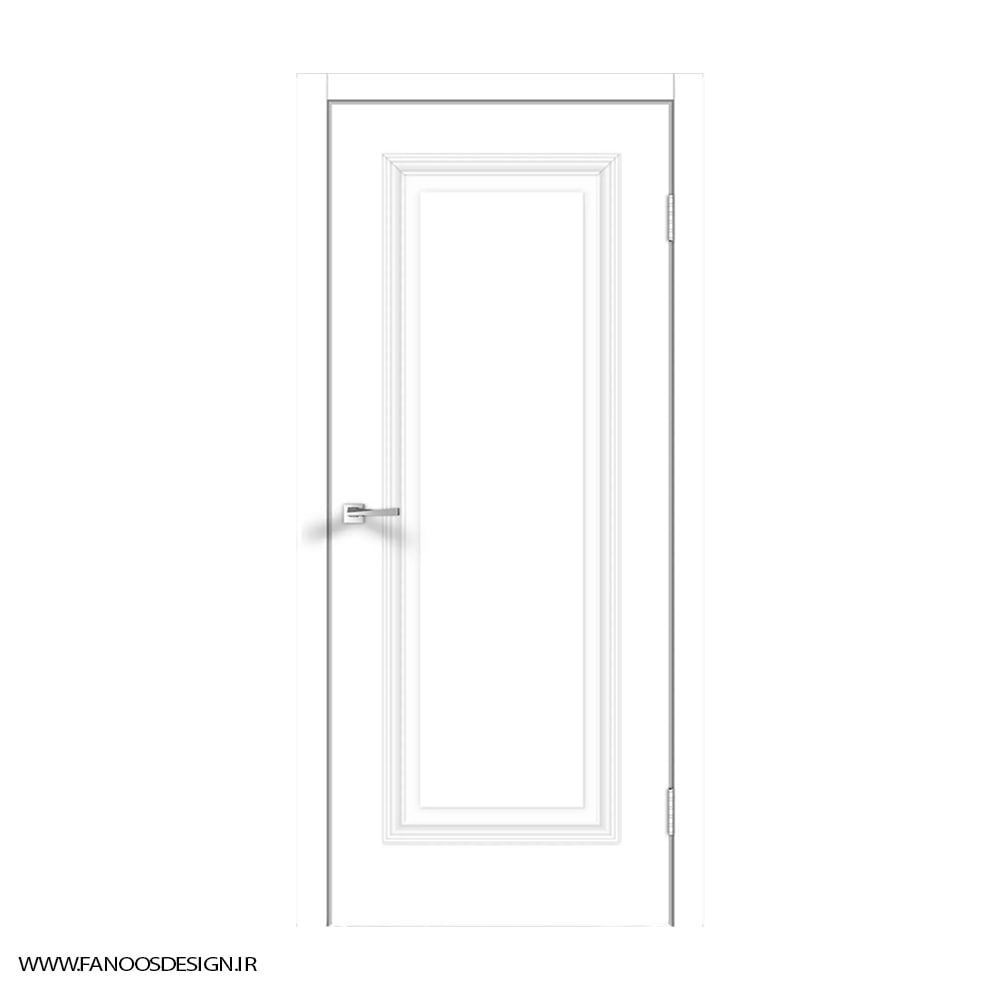 درب اتاق سفید تک قاب کد 30134