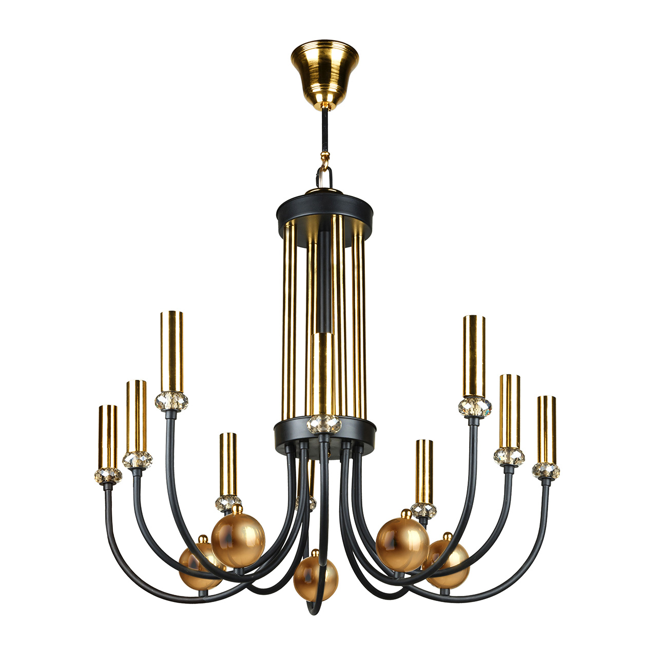 لوستر ده شعله چشمه نور کد 1705/10BK