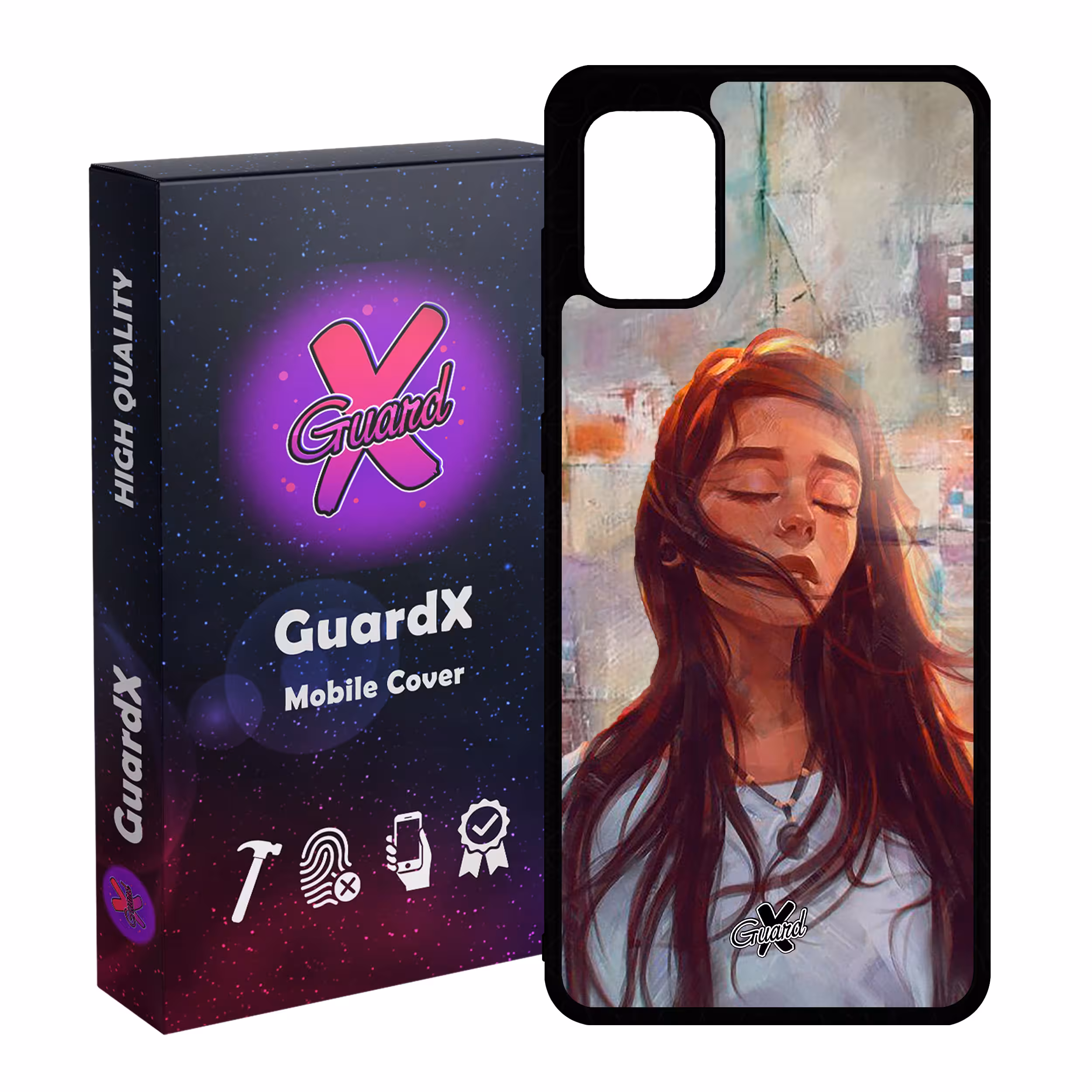کاور گارد ایکس طرح Girl مدل Glass10056 مناسب برای گوشی موبایل سامسونگ Galaxy A31