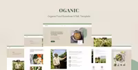 دانلود قالب HTML محصولات غذایی Oganic