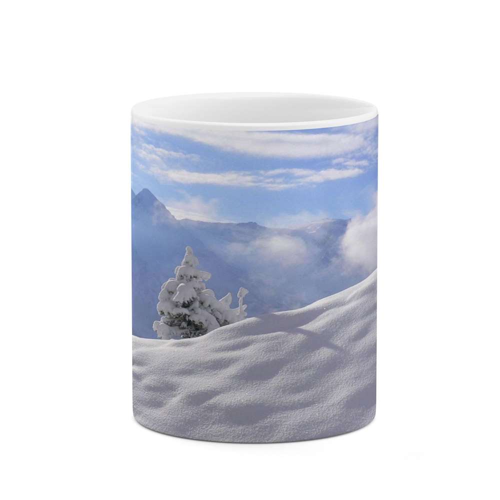 ماگ کاکتی طرح منظره برفی مدل mgs14854