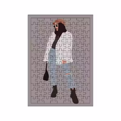پازل 117 تکه مدل زن کد 1590
