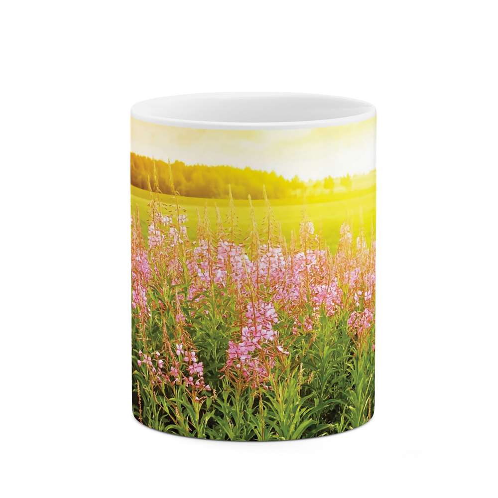 ماگ طرح مزرعه گل مدل mgs06885