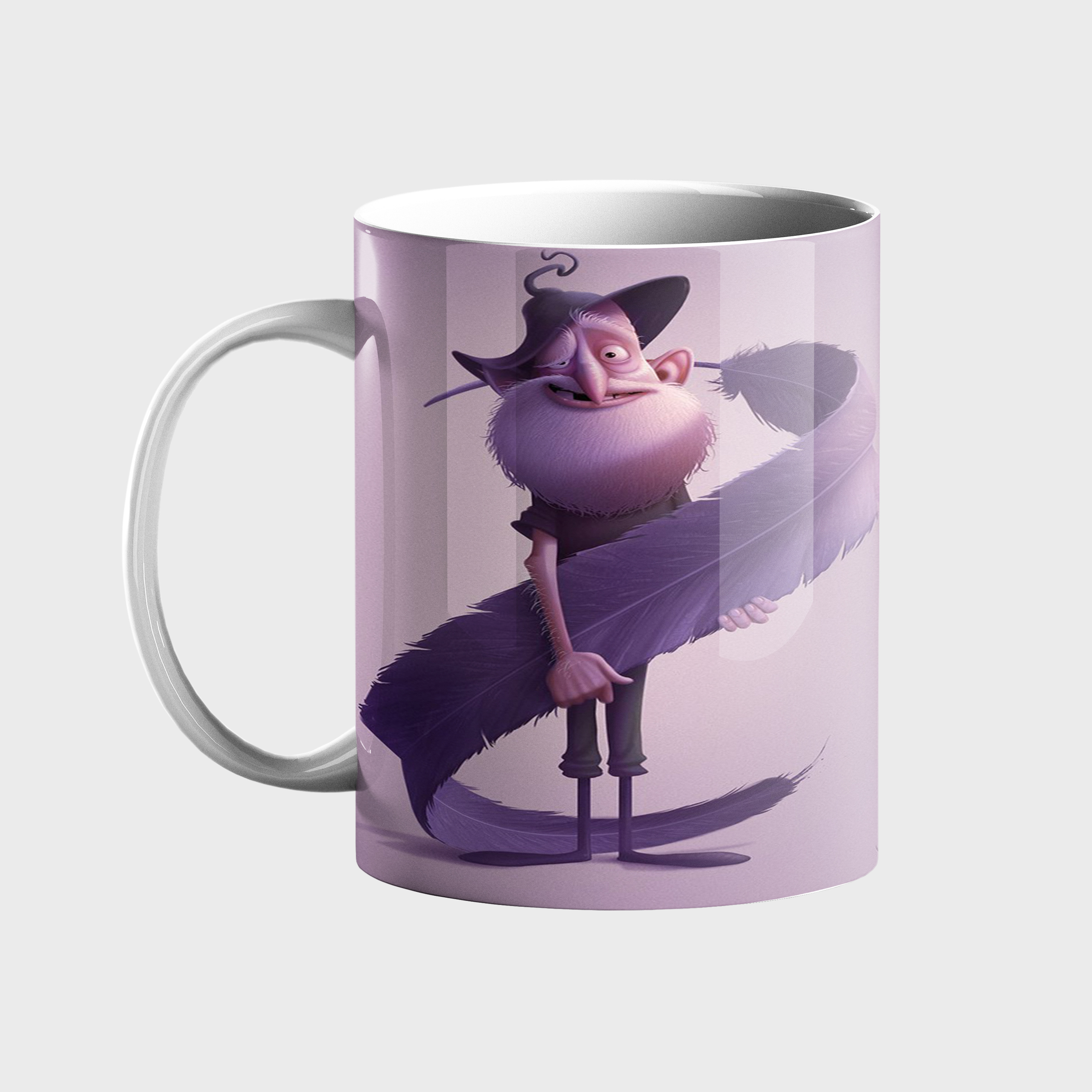 ماگ طرح پیرمرد و پر کد 174