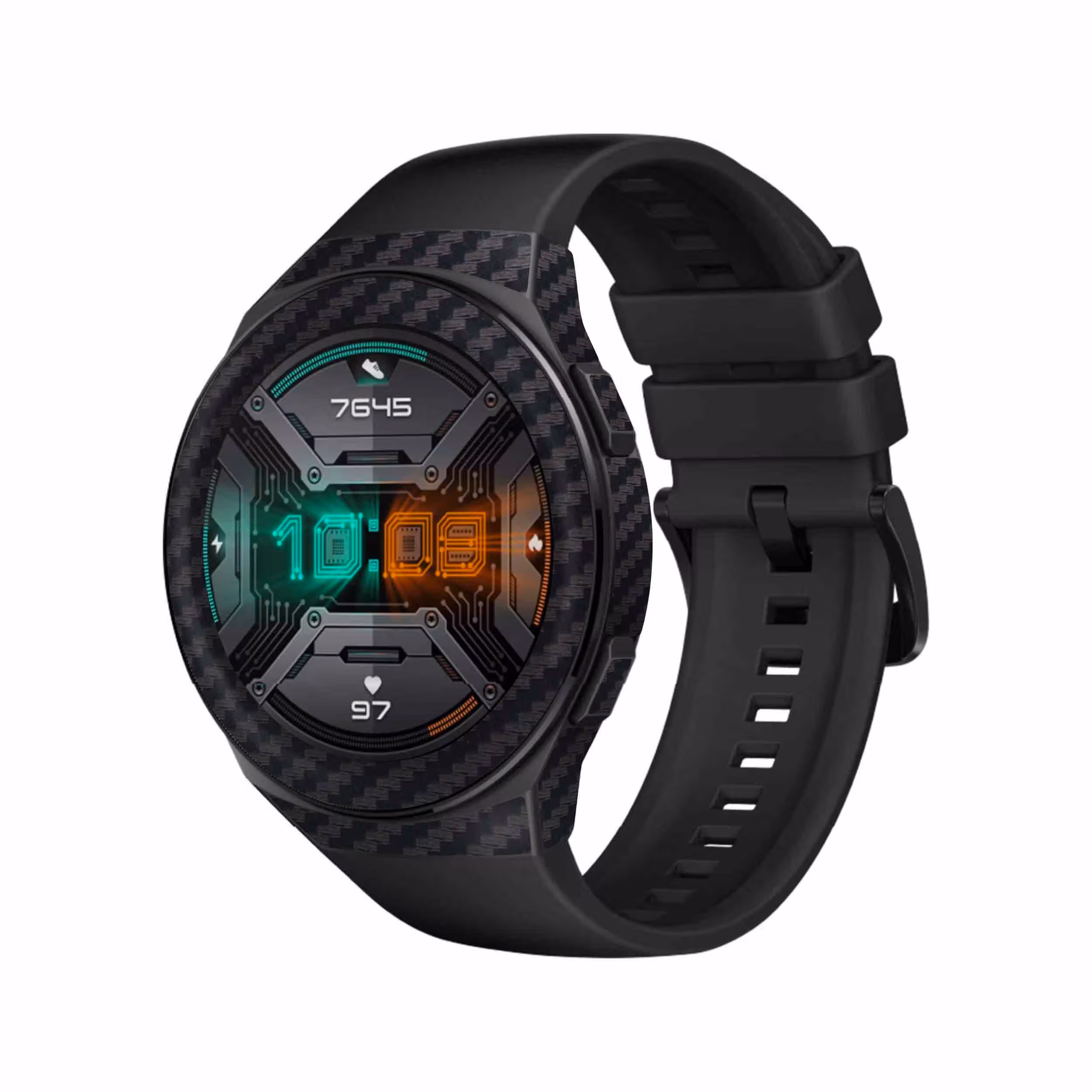برچسب ماهوت طرح Carbon Fiber مناسب برای ساعت هوشمند هوآوی Watch GT 2e