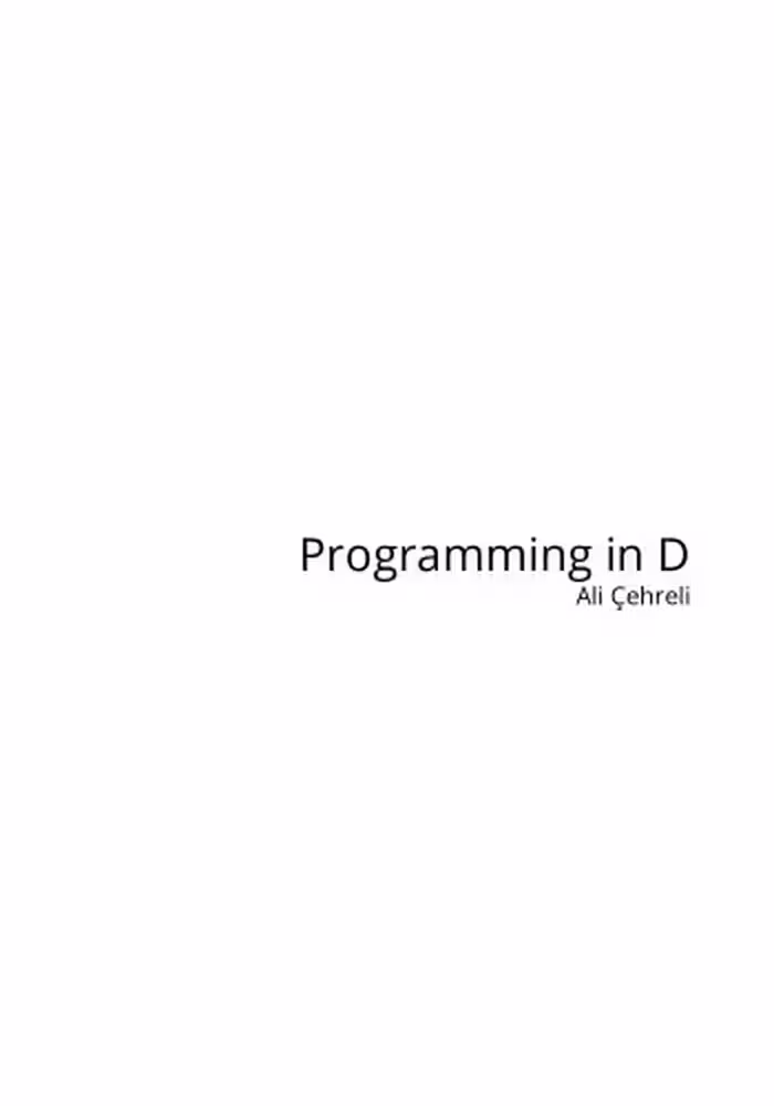 خرید و دانلود نسخه کامل کتاب Programming in D: Tutorial and Reference