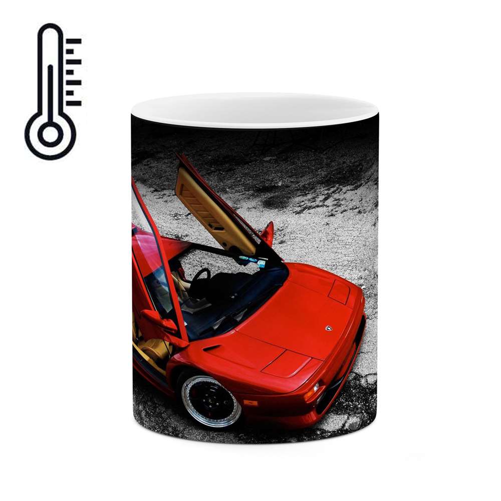 ماگ حرارتی طرح ماشین Lamborghini diablo مدل mgph15628